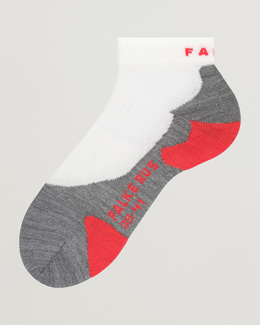 Heren | Ondergoed | Falke Sport | RU5 Race Short Socks White Mix