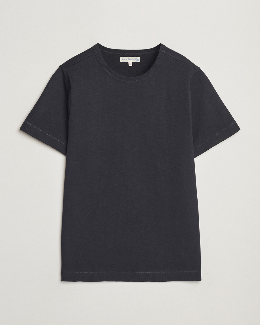 Homme | T-shirts | Merz b. Schwanen | Relaxed Fit Loopwheeled Heavy T-Shirt Charcoal