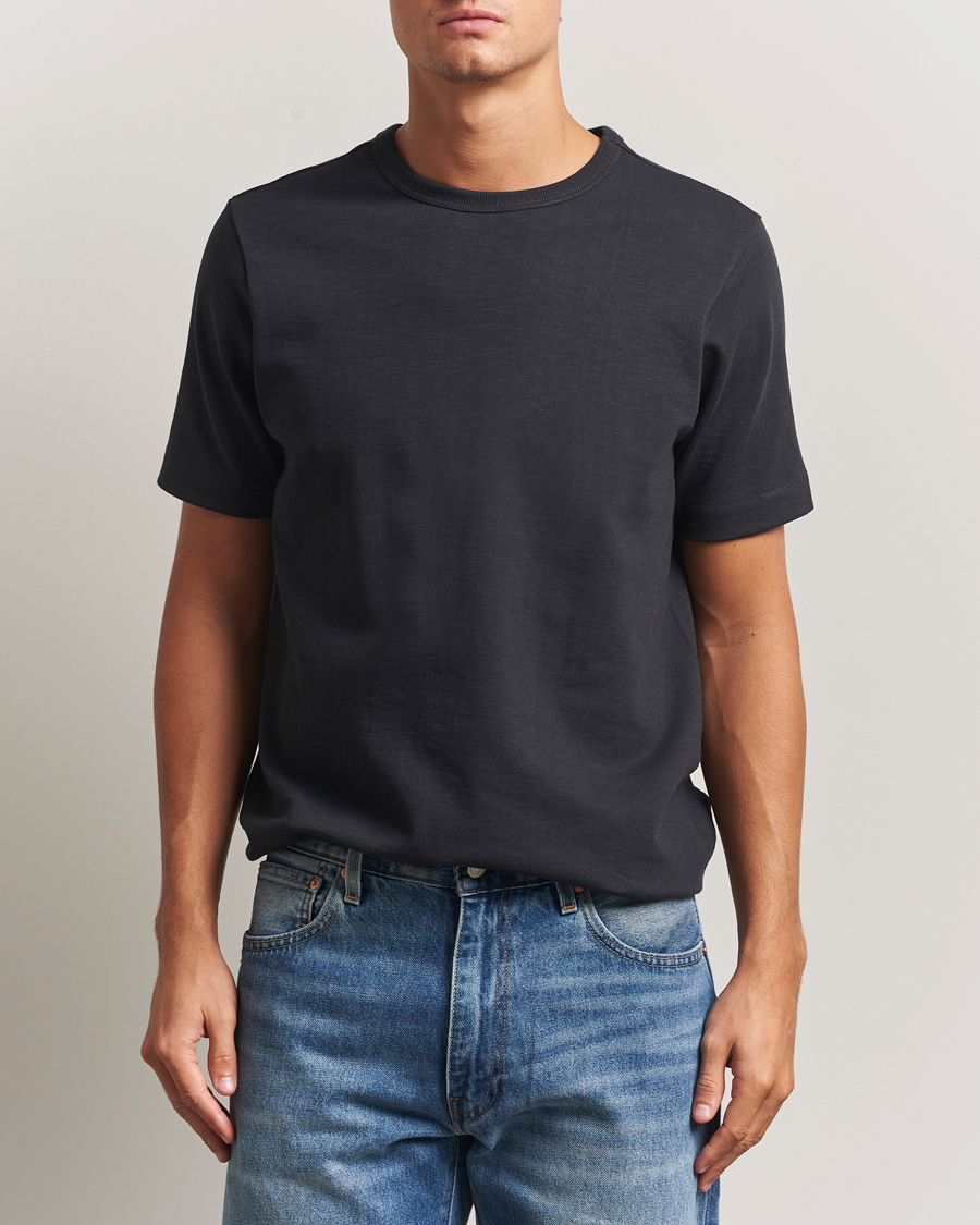 Homme | T-shirts | Merz b. Schwanen | Relaxed Fit Loopwheeled Heavy T-Shirt Charcoal