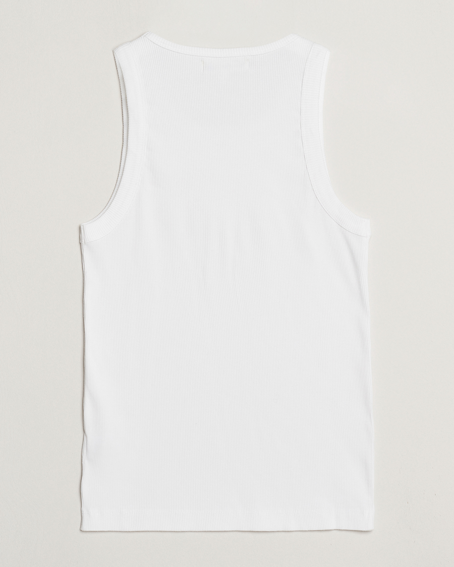 Homme | T-shirts | Merz b. Schwanen | Ribbed Tank Top White