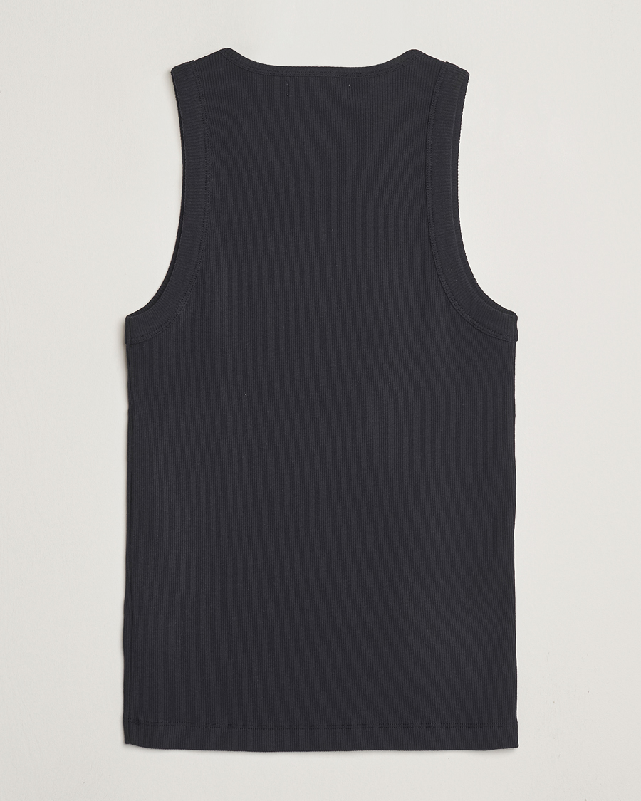 Homme | T-shirts | Merz b. Schwanen | Ribbed Tank Top Charcoal