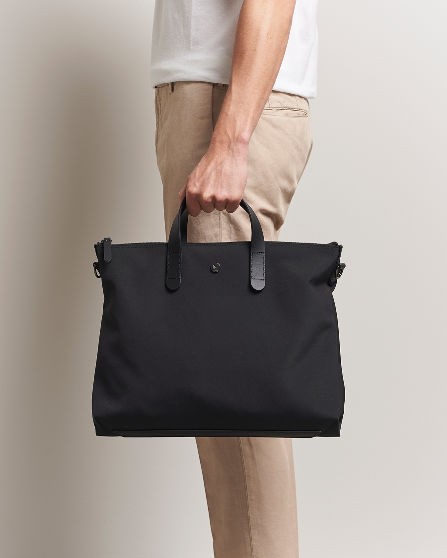 Heren | Tassen | Mismo | M/S Canvas Slim Brief Eclipse Black/Black