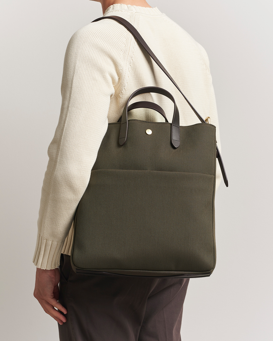 Homme | Sacs | Mismo | M/S Field Tote Army/Dark Brown