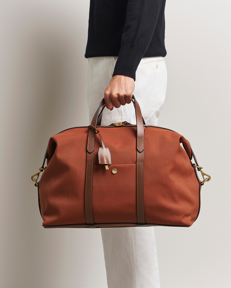 Homme | Sacs | Mismo | M/S Avail 48h Nylon Weekendbag Terracotta/Cuoio