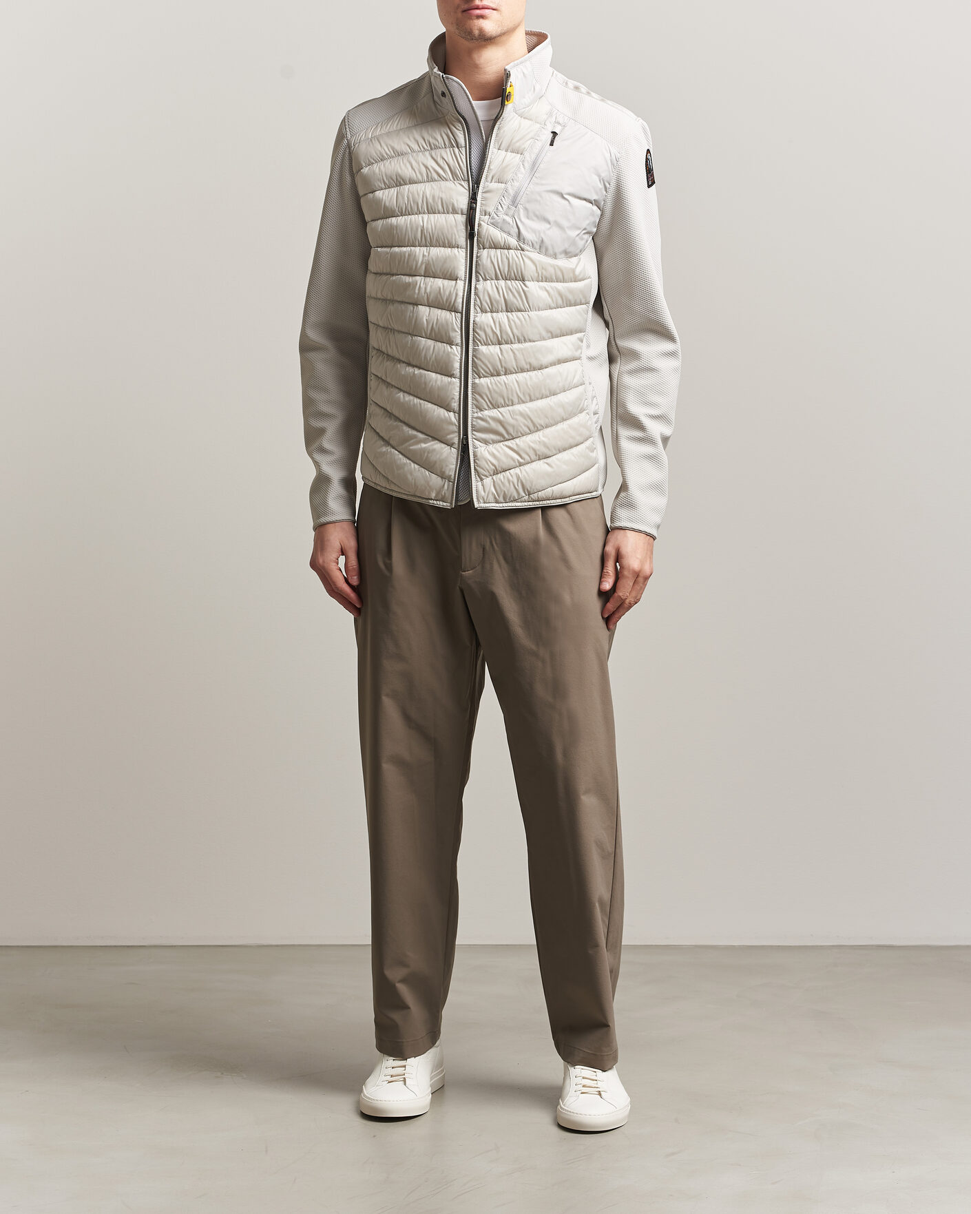 Homme | Manteaux Et Vestes | Parajumpers | Jayden Mesh Hybrid Jacket Ghiaccio