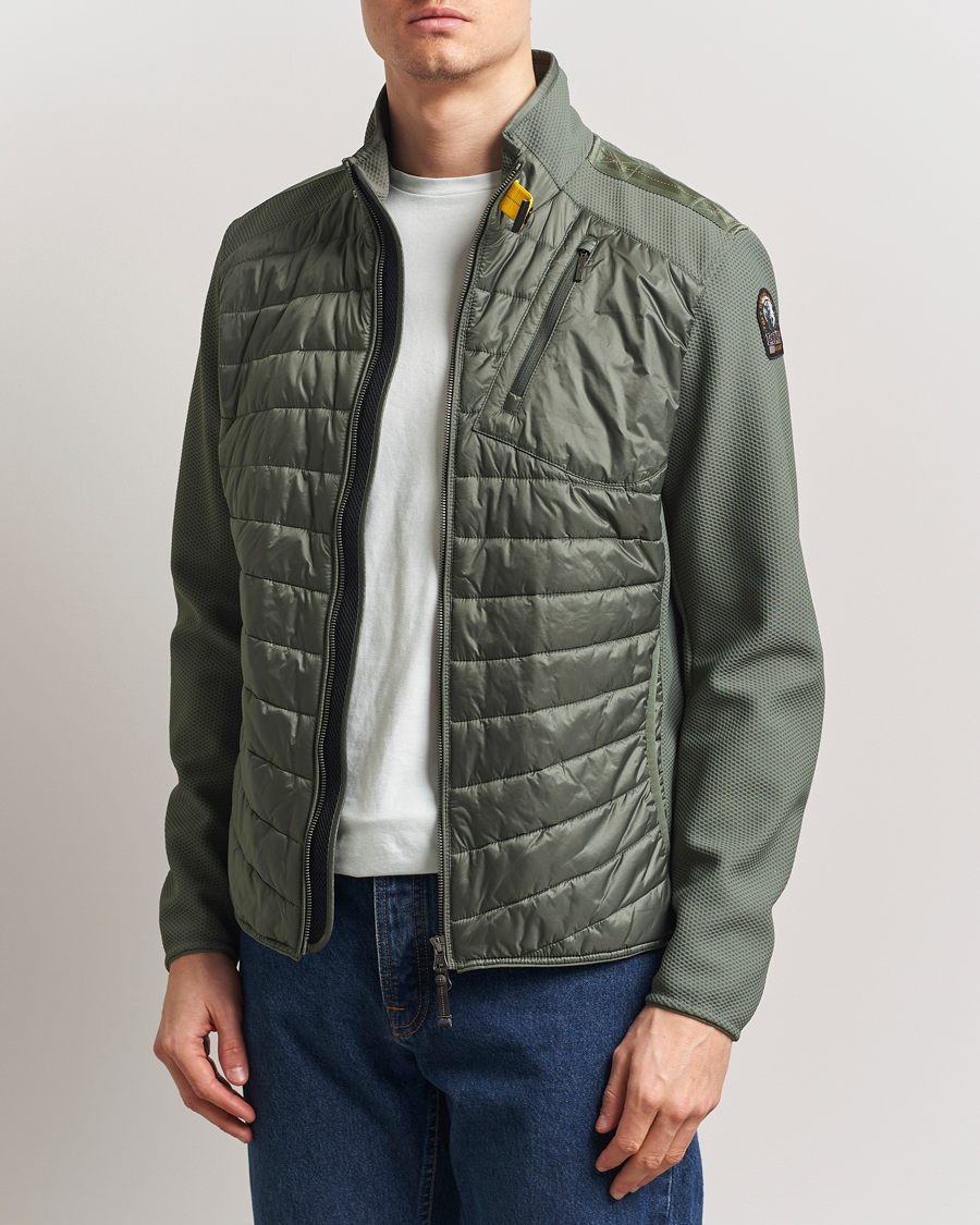 Homme | Manteaux Et Vestes | Parajumpers | Jayden Mesh Hybrid Jacket Thyme Green