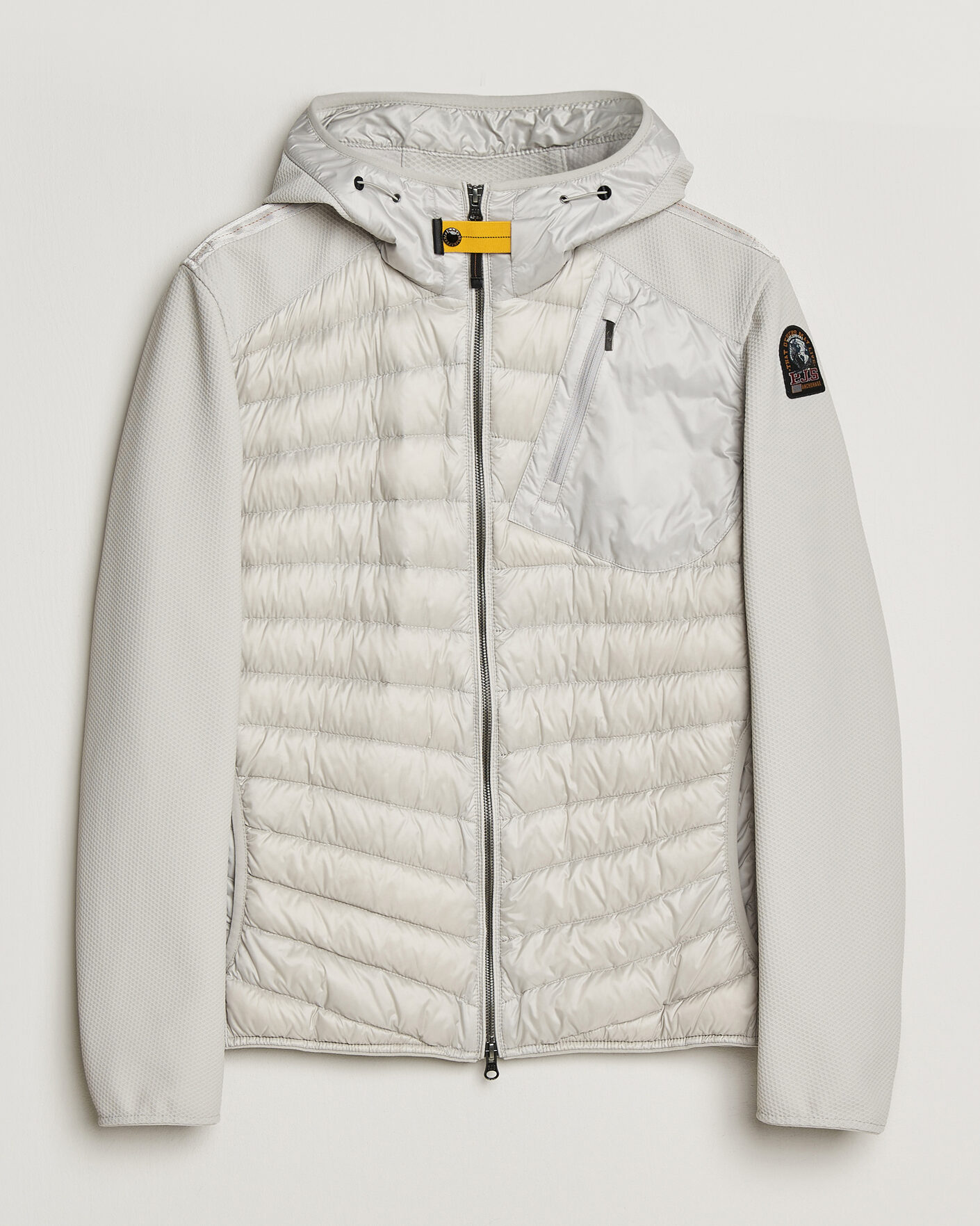 Heren | Jassen | Parajumpers | Nolan Mesh Hooded Hybrid Ghiaccio