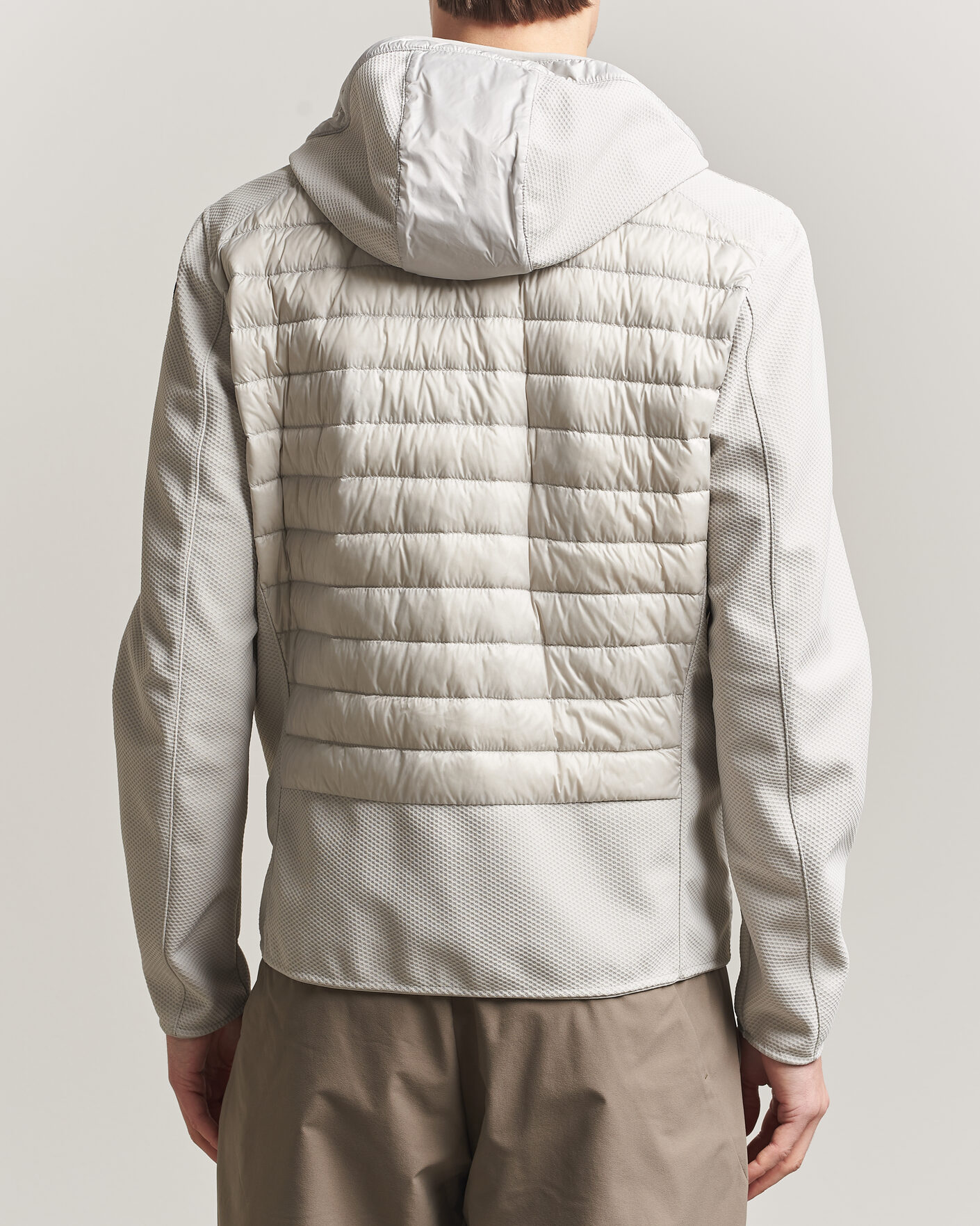 Heren | Jassen | Parajumpers | Nolan Mesh Hooded Hybrid Ghiaccio