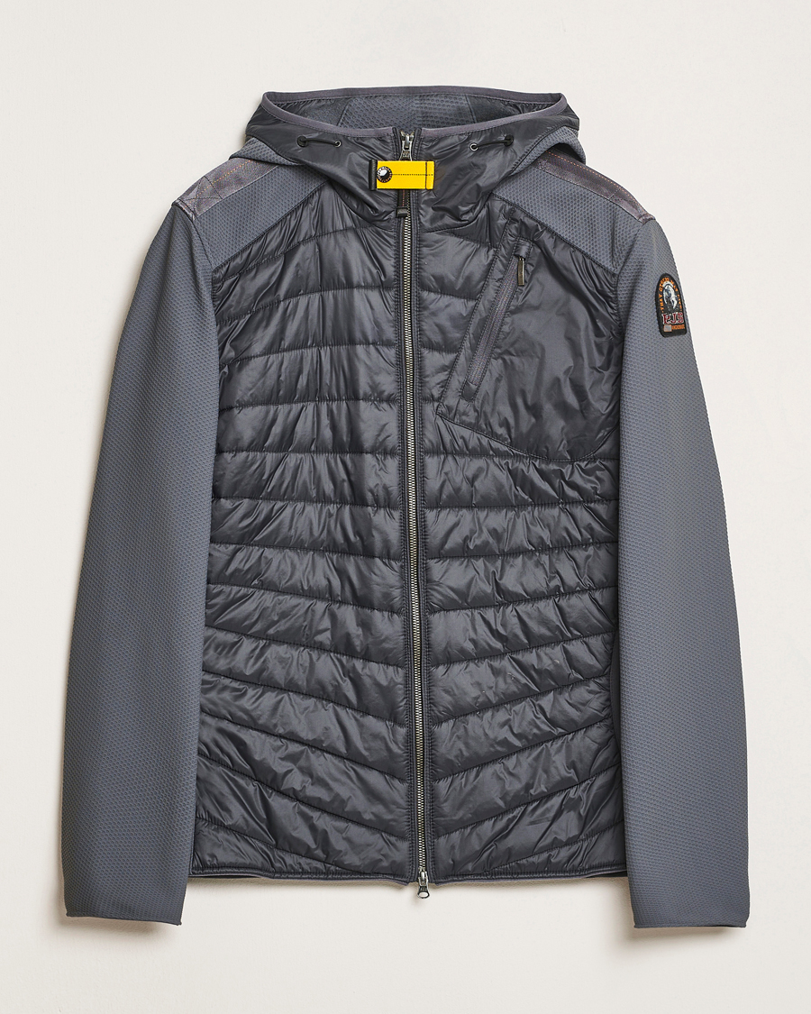 Heren | Jassen | Parajumpers | Nolan Mesh Hooded Hybrid Gargoyle