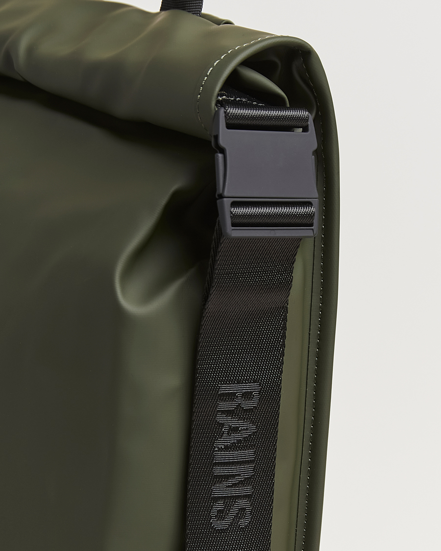 Heren | Tassen | RAINS | Trail Rolltop Backpack Green