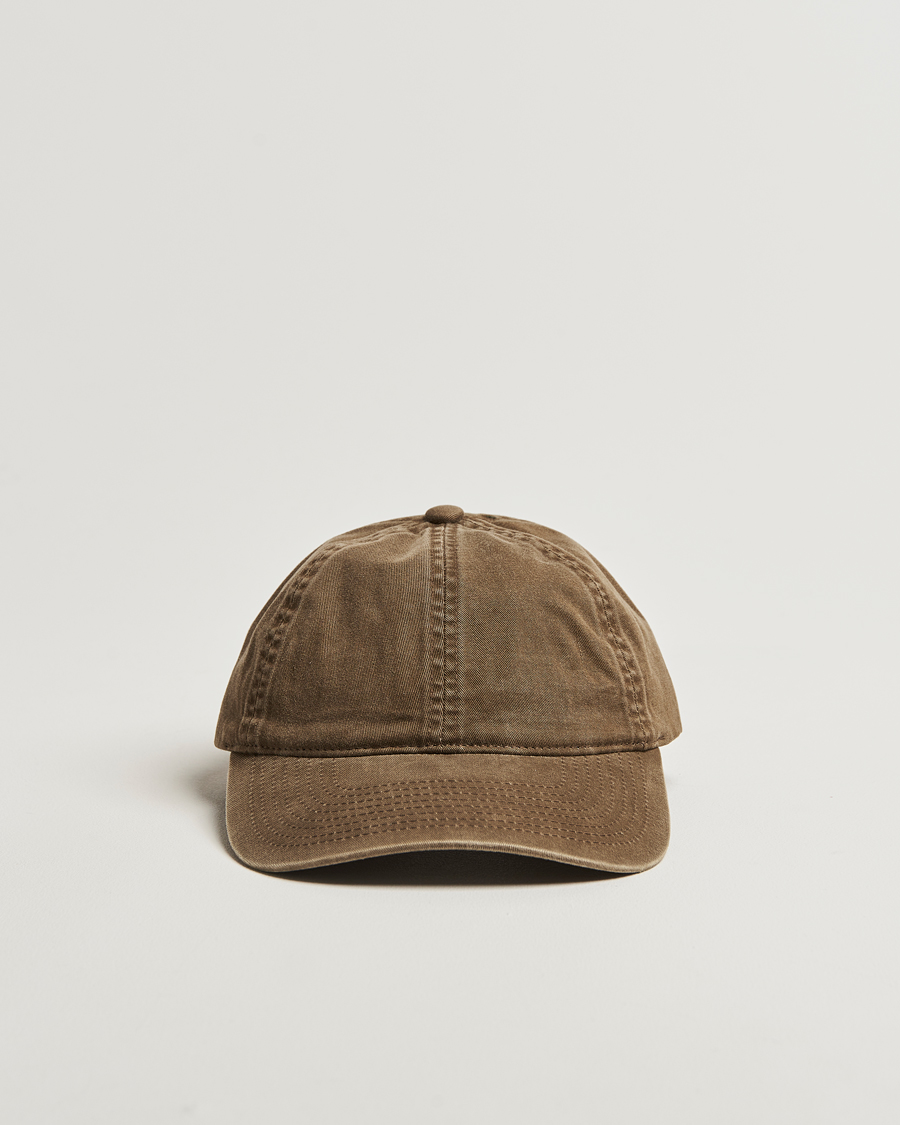 Homme | Bobs Et Casquettes | Varsity Headwear | Washed Cotton Baseball Cap Beige