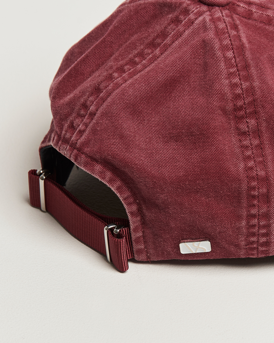 Heren | Hoeden en petten | Varsity Headwear | Washed Cotton Baseball Cap Burgundy