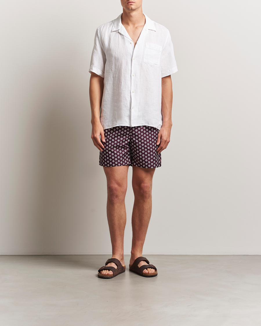 Homme | Chemises | Vilebrequin | Charli Resort Short Sleeve Shirt Blanc