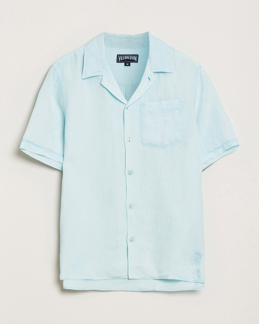 Heren | Overhemden | Vilebrequin | Charli Resort Short Sleeve Shirt Pacific