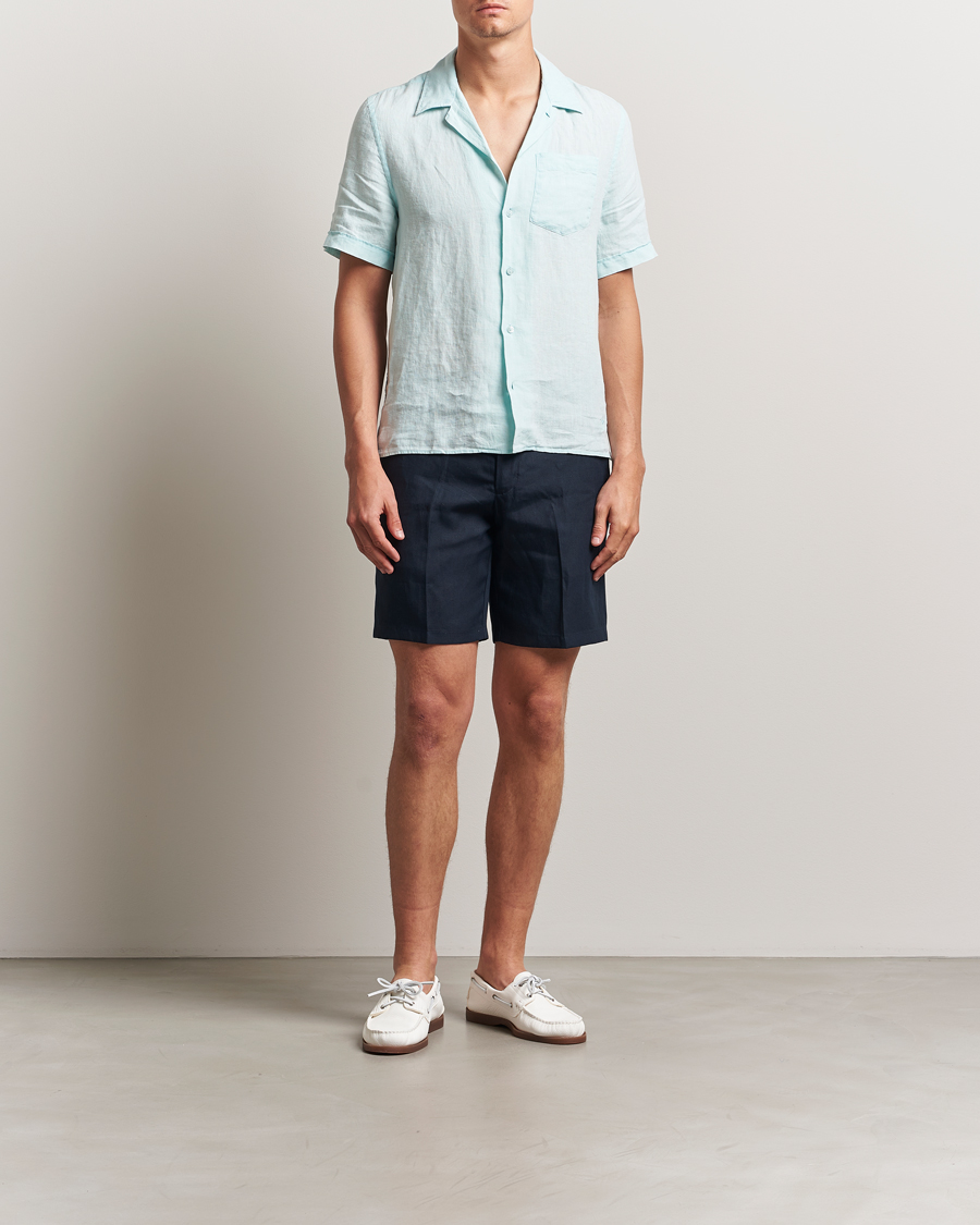 Heren | Overhemden | Vilebrequin | Charli Resort Short Sleeve Shirt Pacific