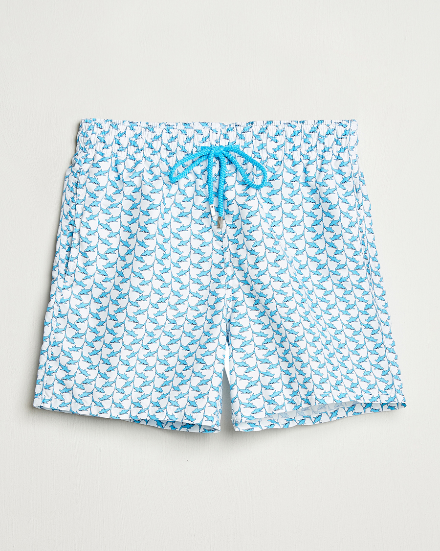 Heren | Zwembroek | Vilebrequin | Moorea Swimshorts Blanc