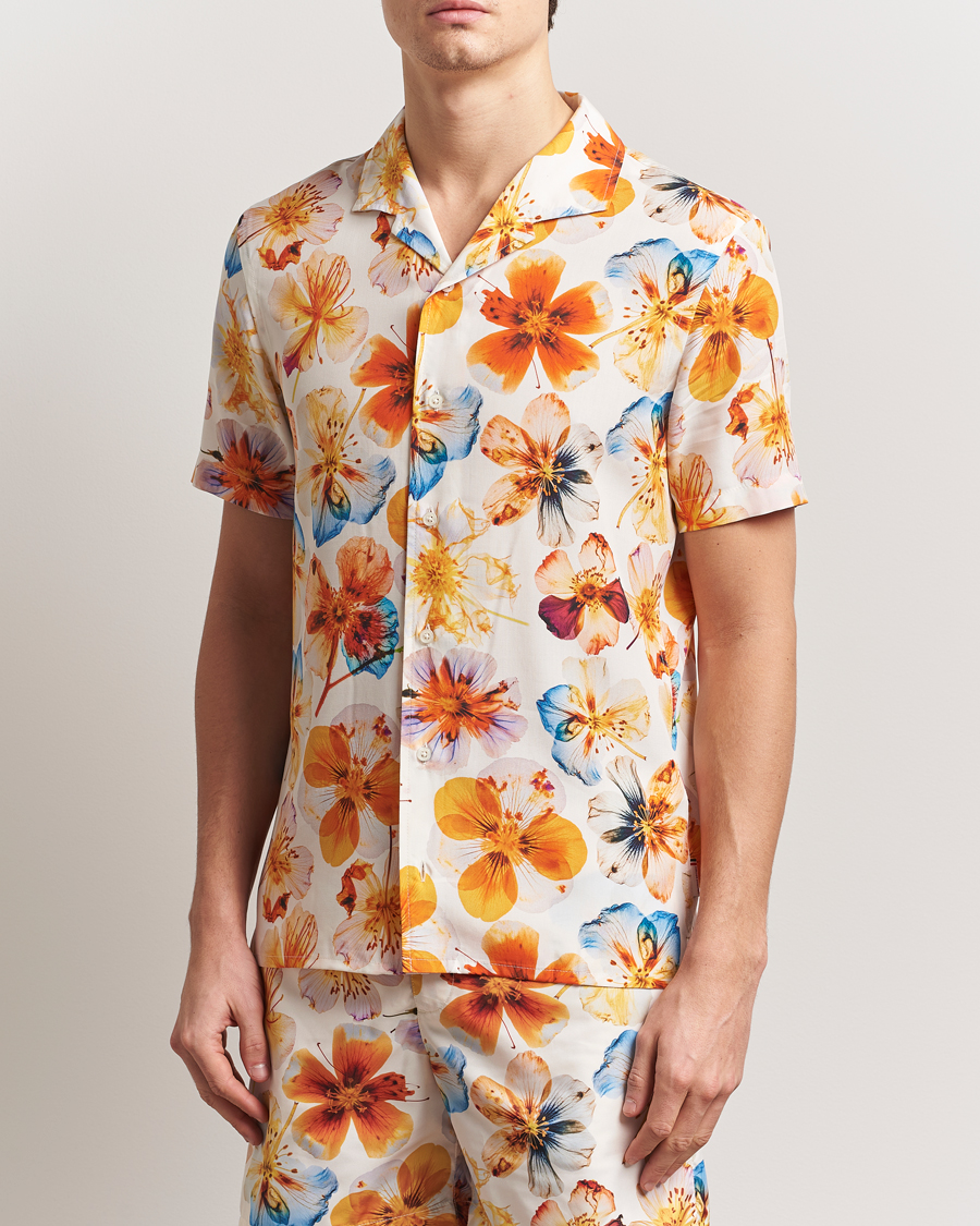 Heren | Overhemden | Orlebar Brown | Hibbert Oshibana Printed Shirt White Sand