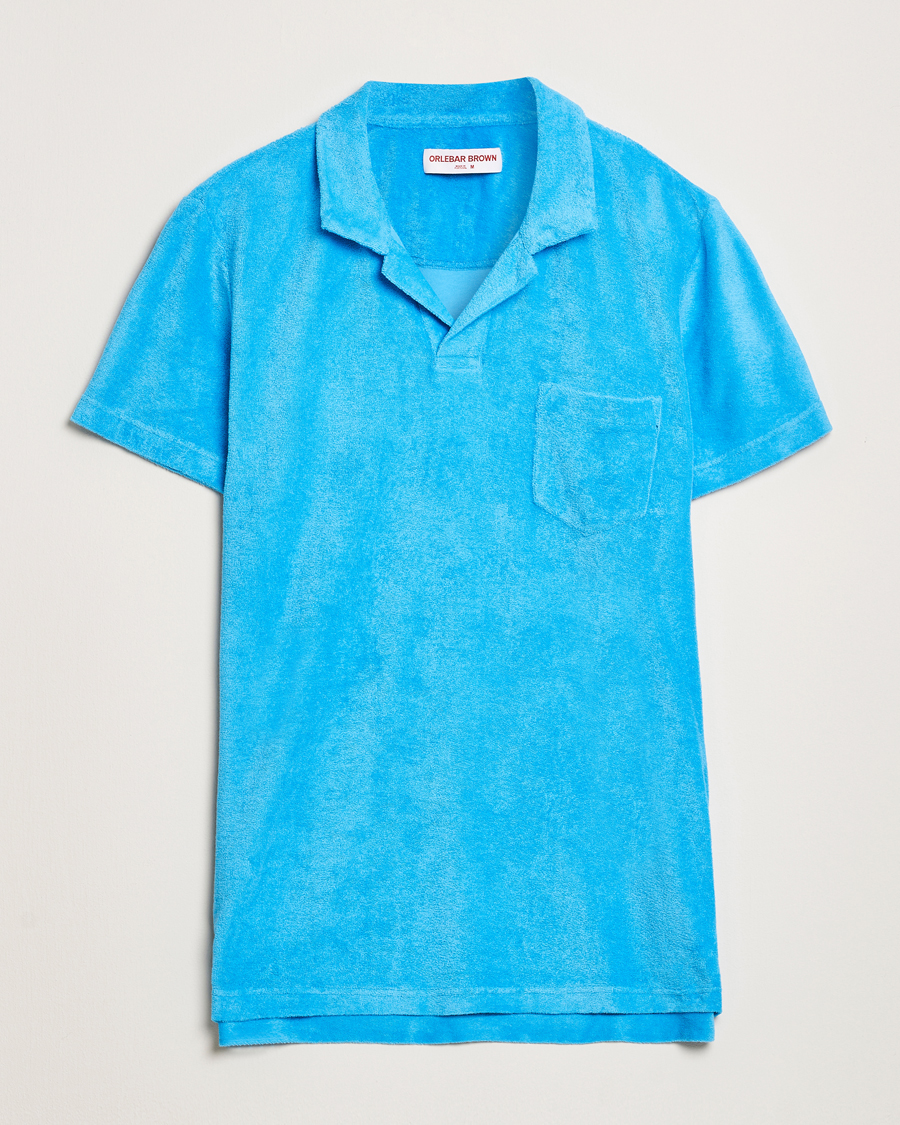 Heren | Polo's | Orlebar Brown | Terry Polo Agua Blue