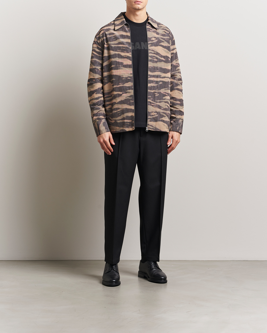 Homme | Pantalons | Jil Sander | Regular Fit Gabardine Trousers Black