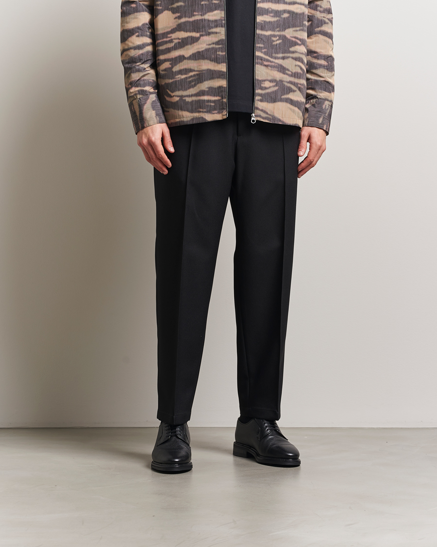 Homme | Pantalons | Jil Sander | Regular Fit Gabardine Trousers Black
