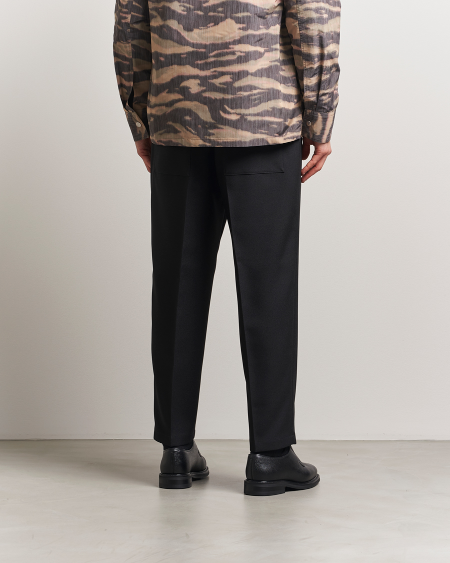 Homme | Pantalons | Jil Sander | Regular Fit Gabardine Trousers Black