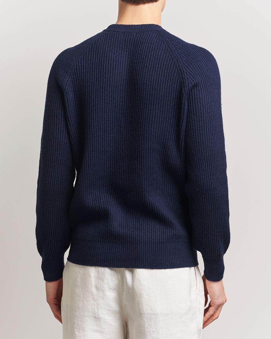 Homme | Pulls Et Tricots | Brunello Cucinelli | Heavy Rib Stitch Crew Neck Navy