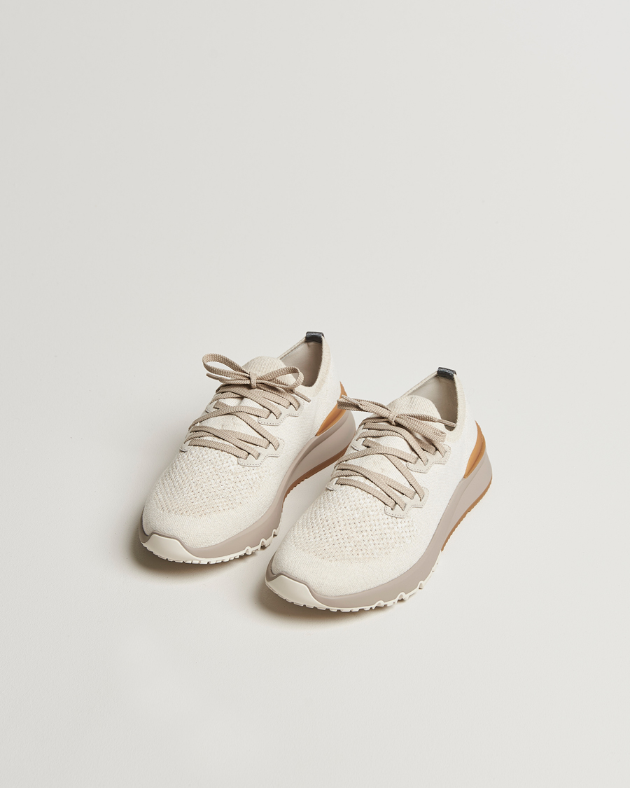 Heren | Brunello Cucinelli Mesh Running Sneakers Beige | Brunello Cucinelli | Mesh Running Sneakers Beige