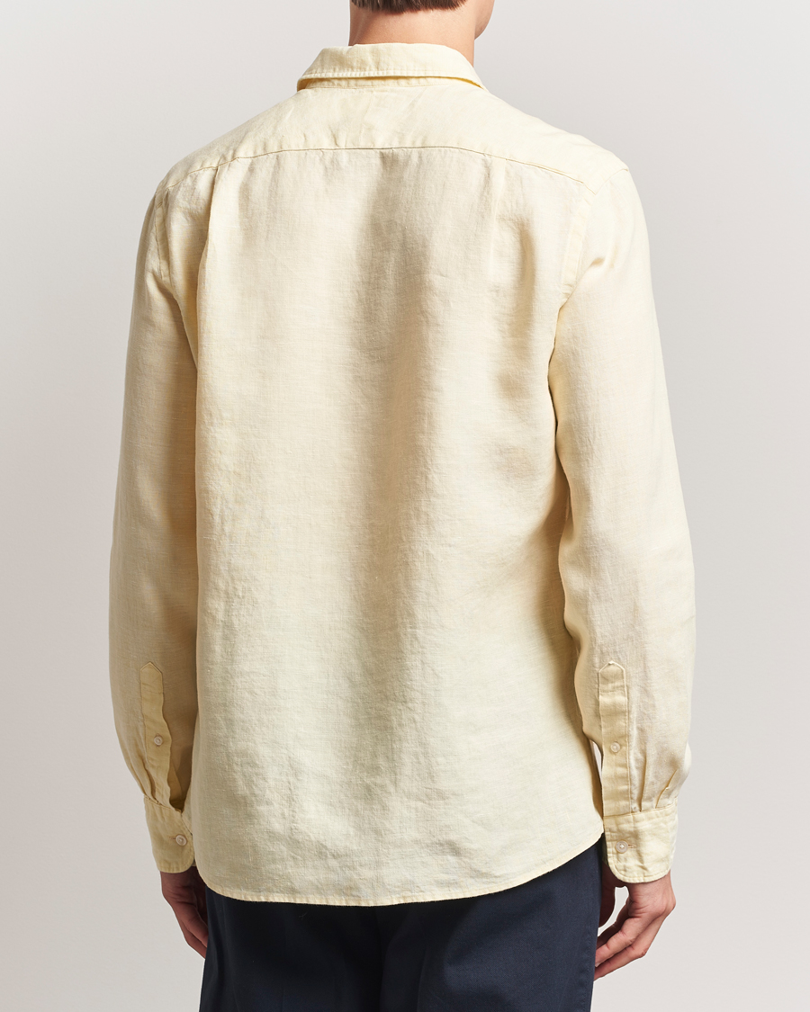 Heren | Overhemden | Charles Tyrwhitt | Pure Linen Slim Fit Shirt Lemon