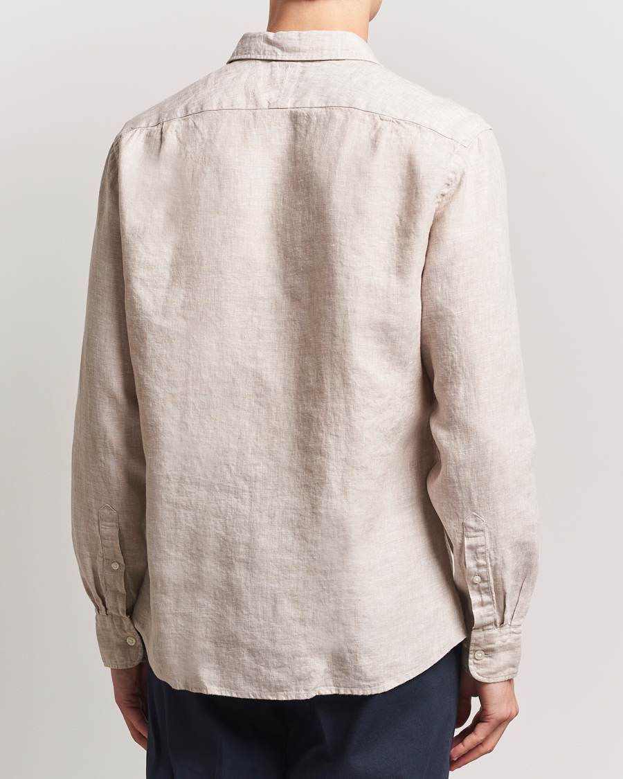 Heren | Overhemden | Charles Tyrwhitt | Pure Linen Slim Fit Shirt Oatmeal