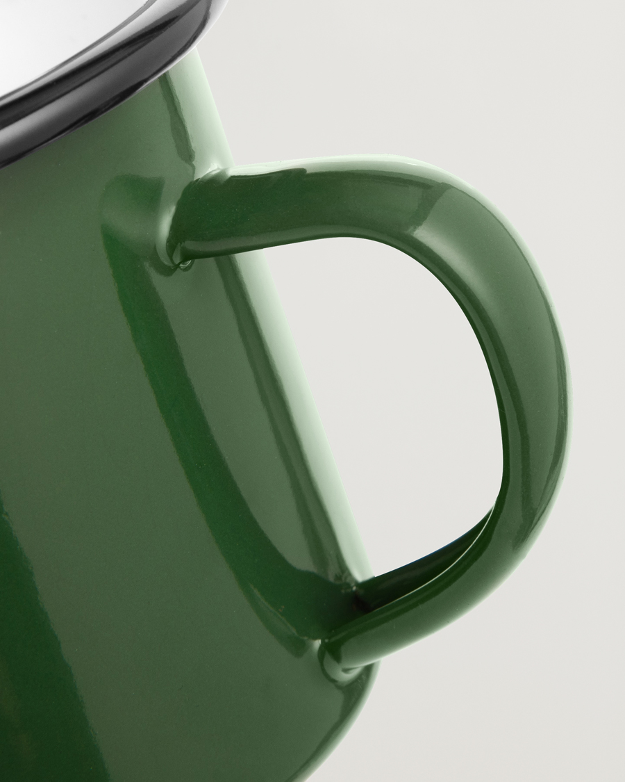 Homme | Outdoor living | Forét | Bean Enamel Mug Dark Green