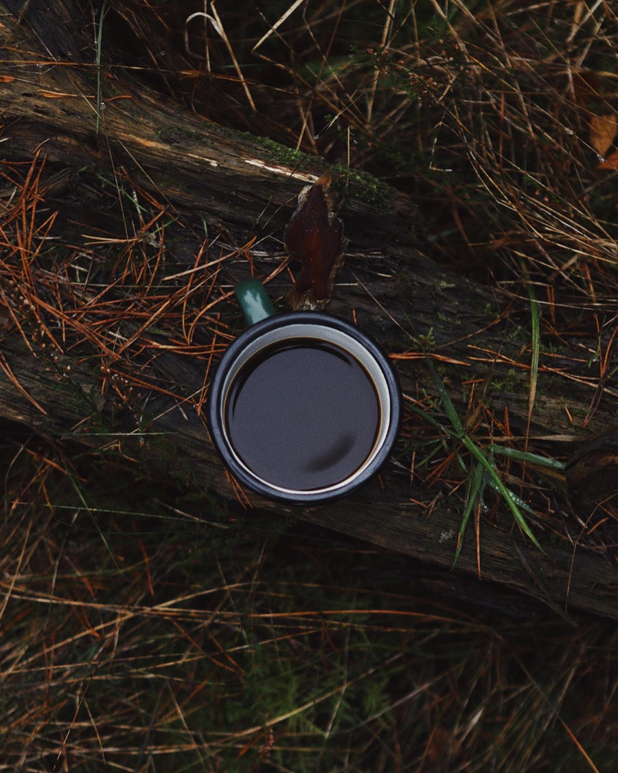 Homme | Outdoor living | Forét | Bean Enamel Mug Dark Green