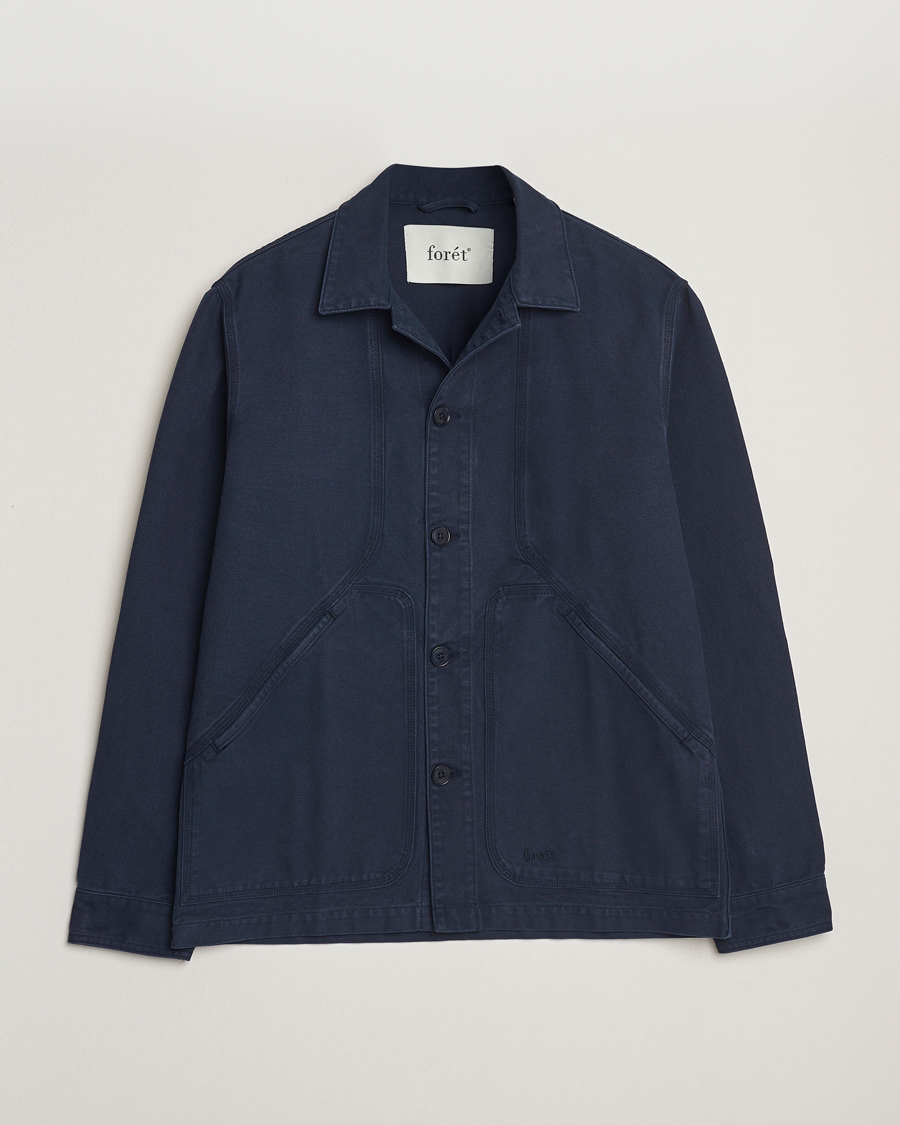 Homme | Chemises | Forét | Berry Canvas Overshirt Navy