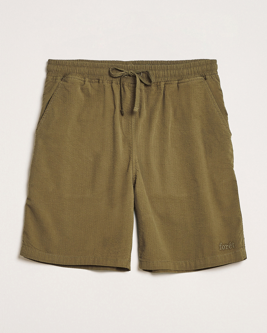 Homme | Shorts | Forét | Hush Seersucker Shorts Army