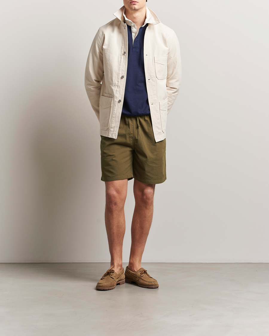 Homme | Shorts | Forét | Hush Seersucker Shorts Army