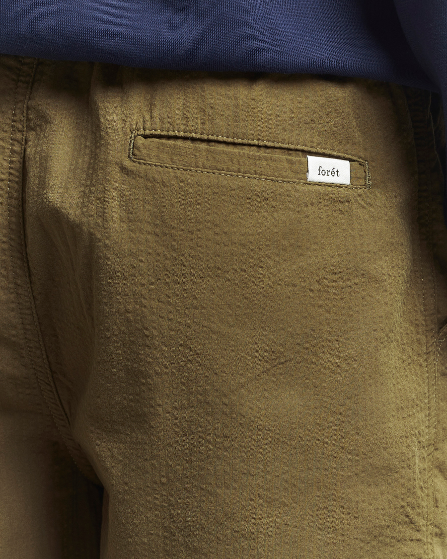 Homme | Shorts | Forét | Hush Seersucker Shorts Army