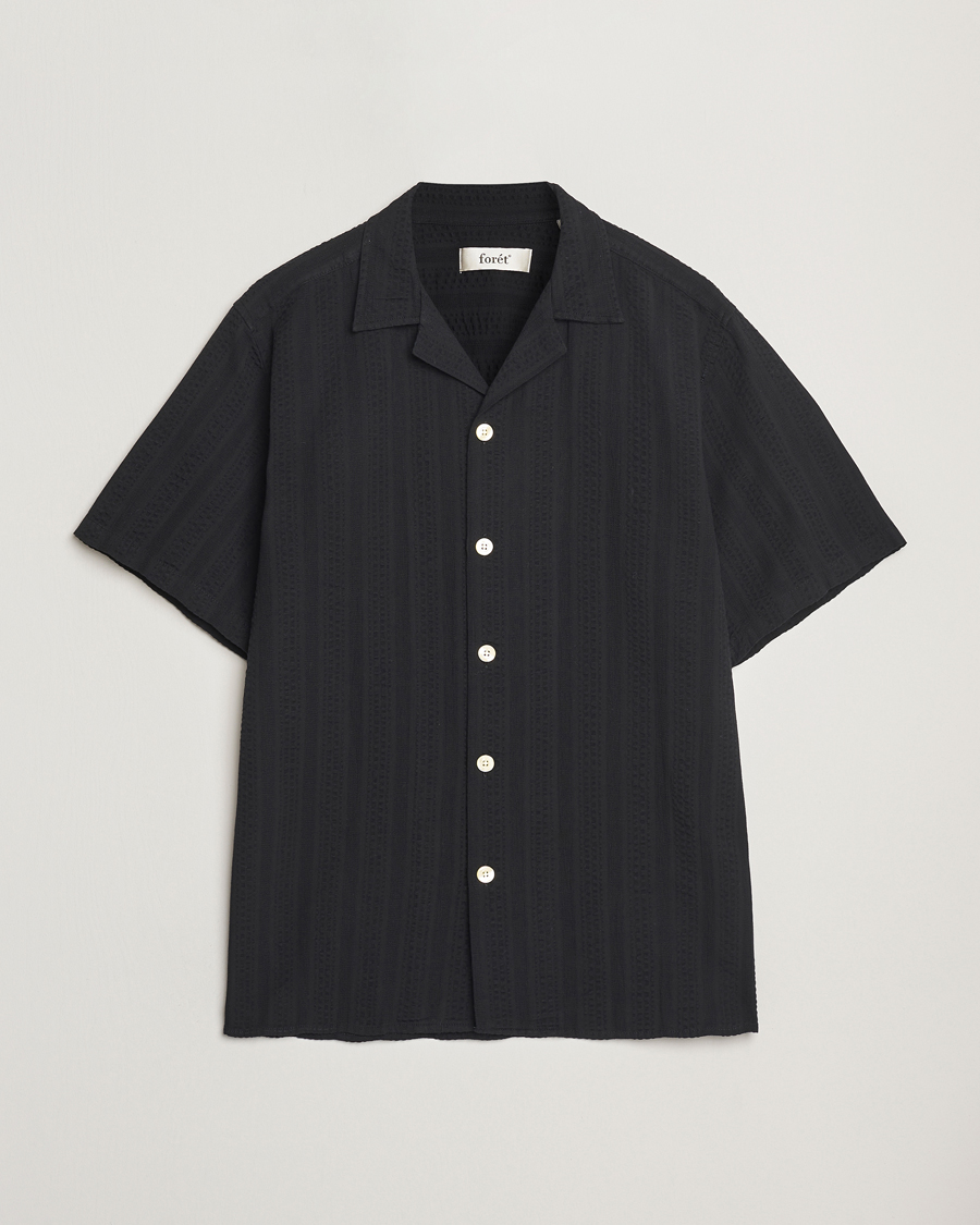 Homme | Chemises | Forét | Peer Short Sleeve Shirt Black