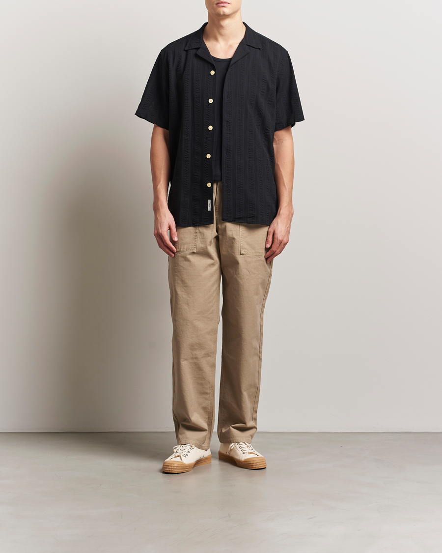 Homme | Chemises | Forét | Peer Short Sleeve Shirt Black