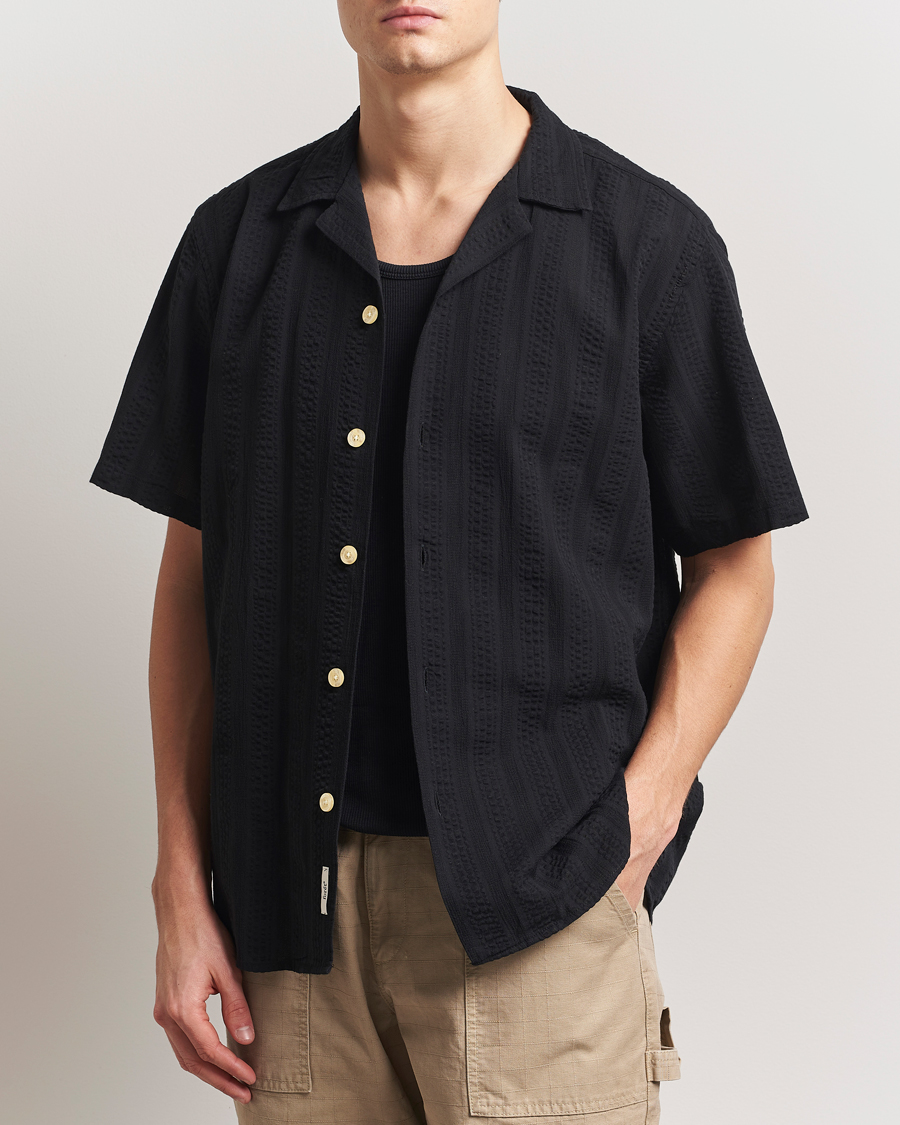 Homme | Chemises | Forét | Peer Short Sleeve Shirt Black