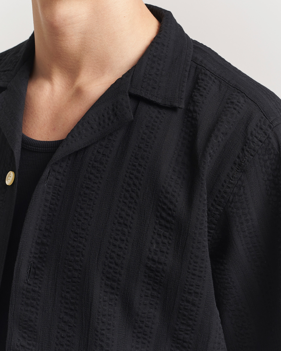 Homme | Chemises | Forét | Peer Short Sleeve Shirt Black
