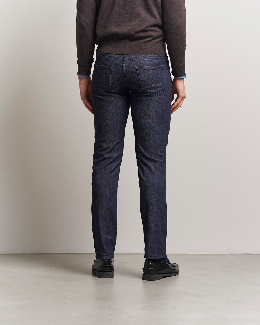 Homme | Jeans | Canali | Slim Fit 5-Pocket Jeans Dark Indigo
