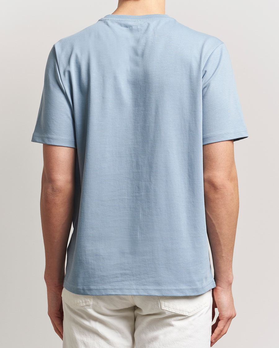 Heren | T-shirts | KnowledgeCotton Apparel | Loake Badge T-Shirt Ashley Blue