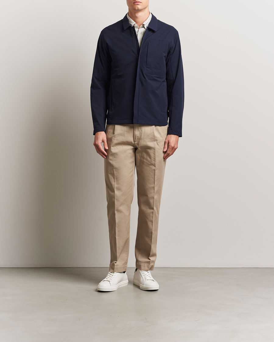 Homme | Manteaux Et Vestes | Scandinavian Edition | Merge II Stretch Shirt Jacket Navy Blue