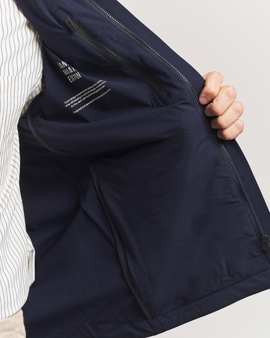 Heren | Jassen | Scandinavian Edition | Merge II Stretch Shirt Jacket Navy Blue