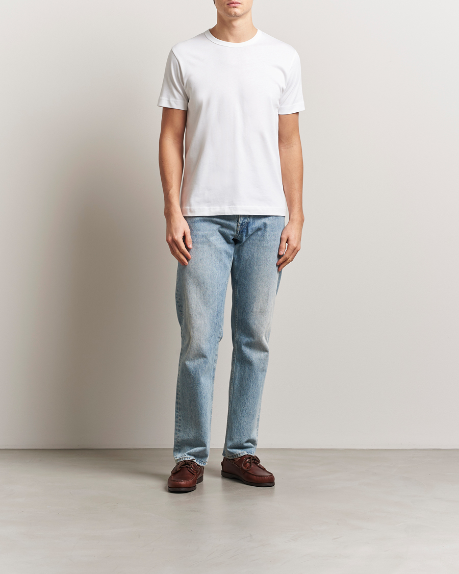 Homme | T-shirts | Sunspel | Single Jersey Supima Cotton T-Shirt White