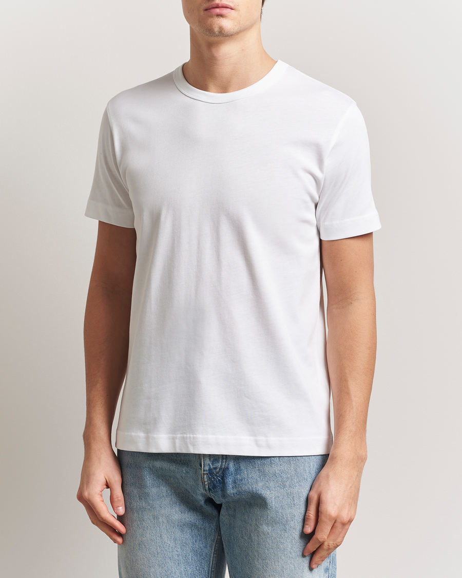Homme | T-shirts | Sunspel | Single Jersey Supima Cotton T-Shirt White