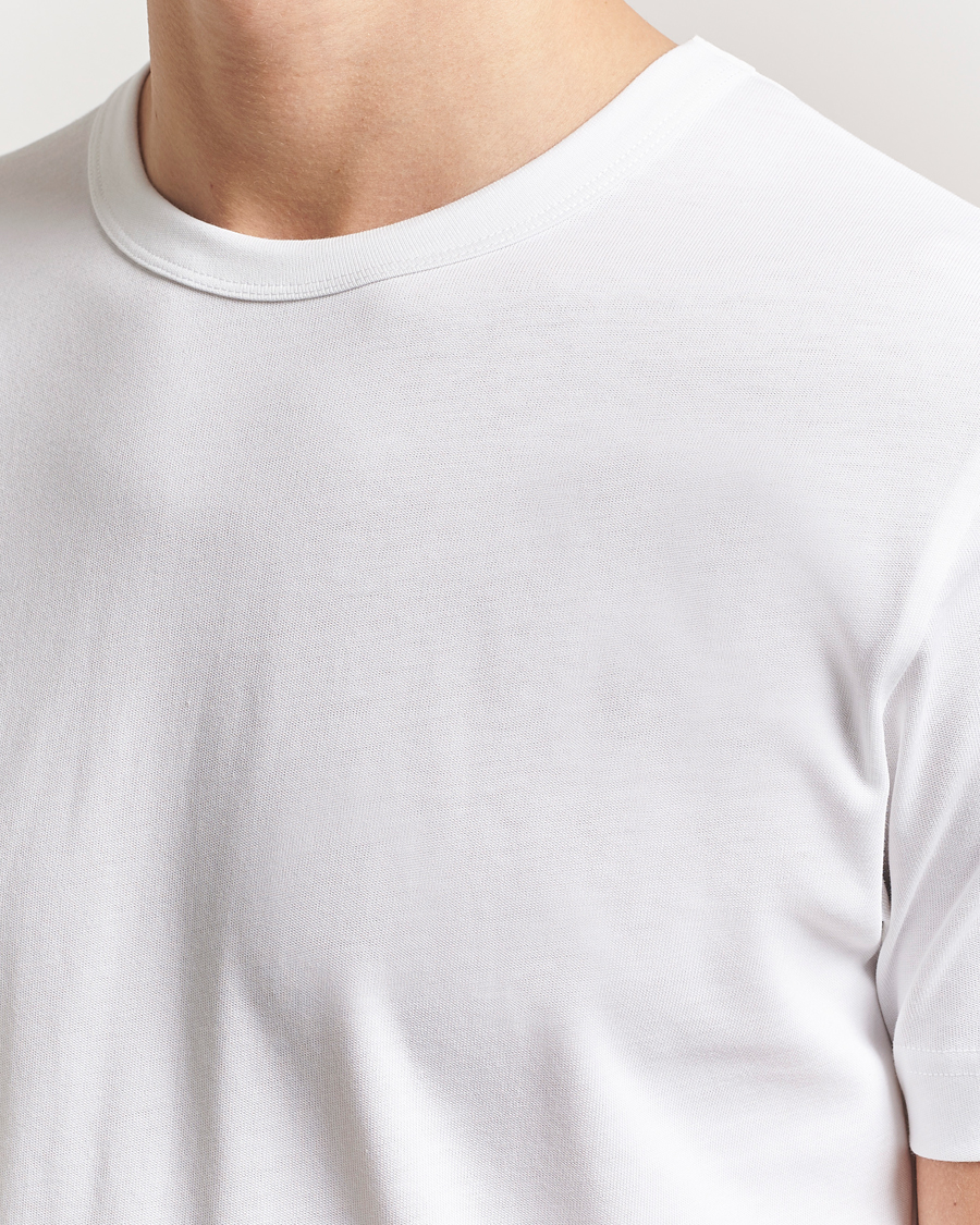 Homme | T-shirts | Sunspel | Single Jersey Supima Cotton T-Shirt White