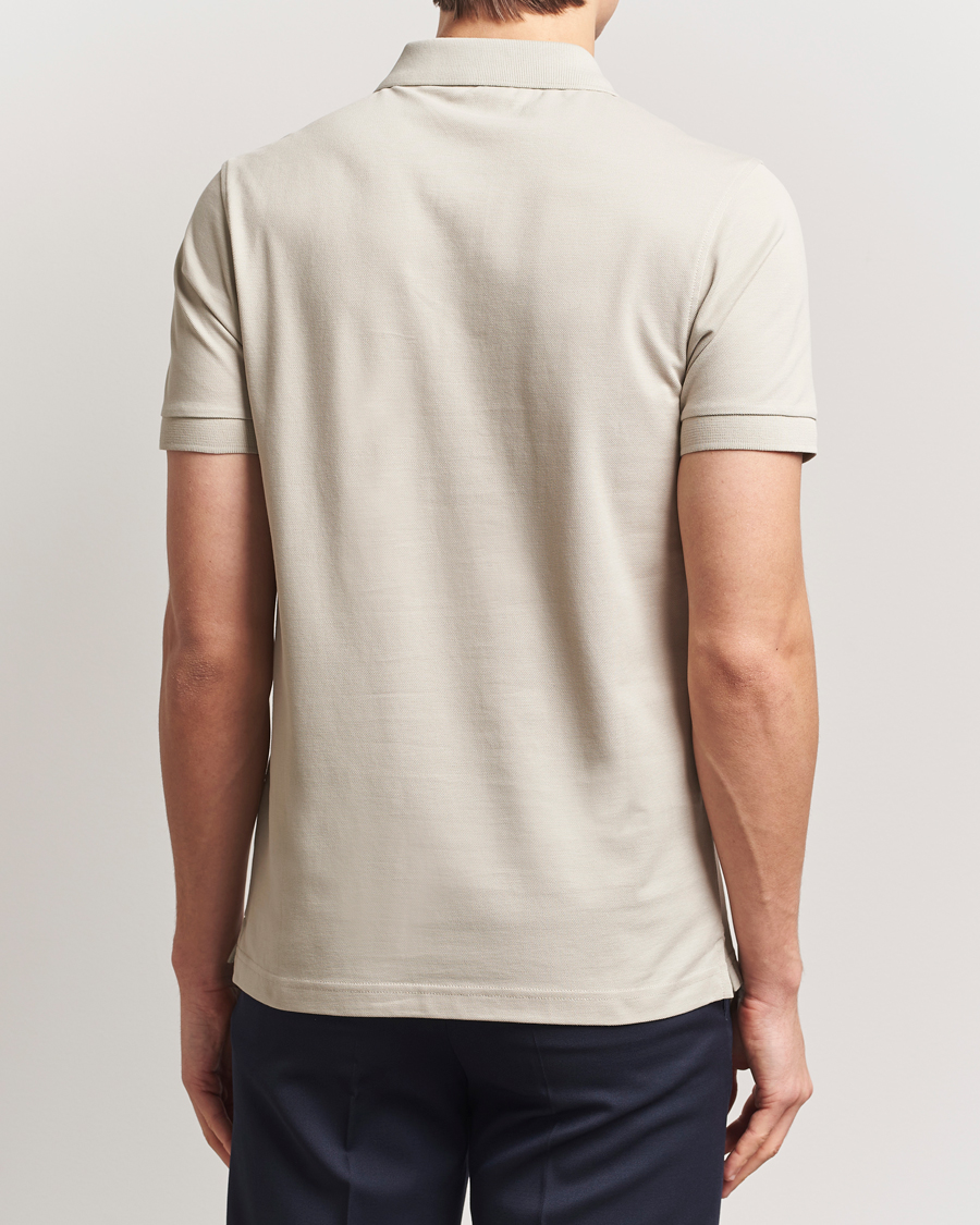 Heren | Polo's | Sunspel | Supima Cotton Short Sleeve Pique Polo Ash Grey