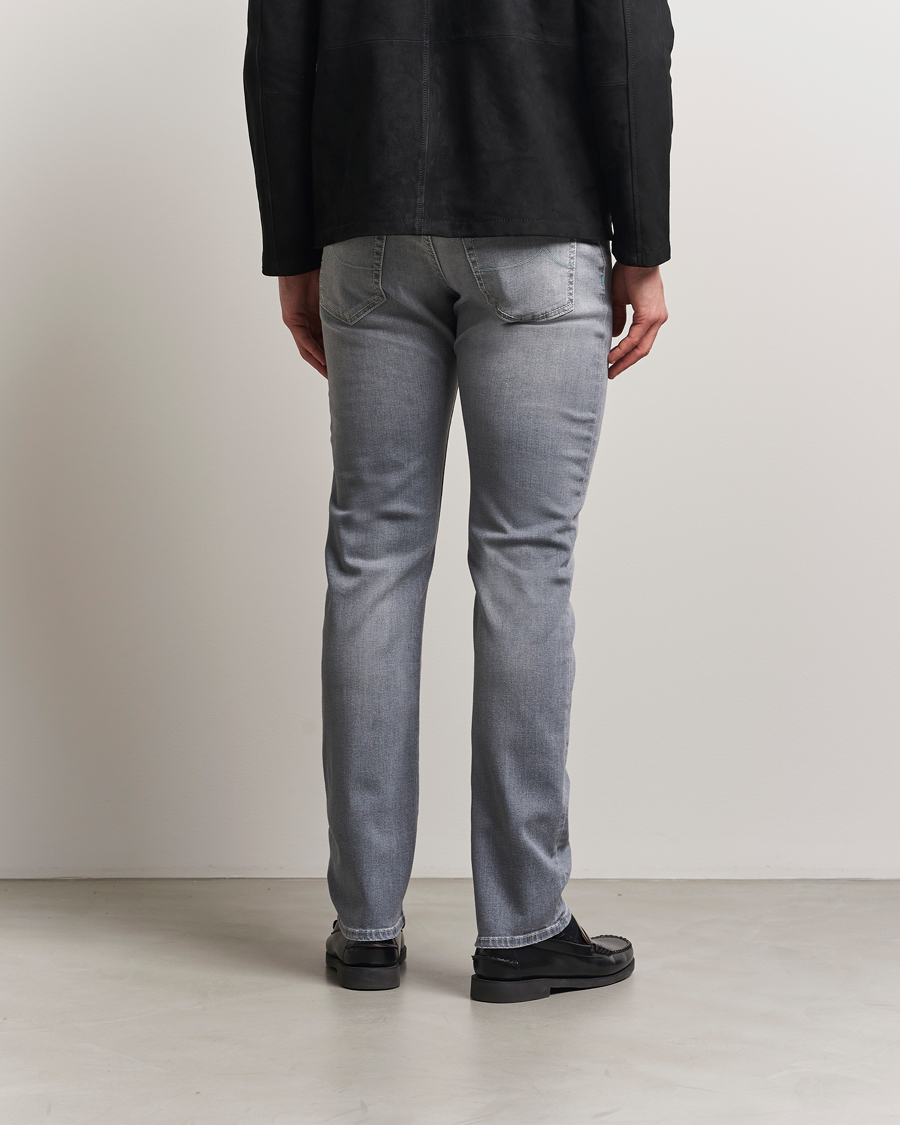 Heren | Jeans | Jacob Cohën | Nick Slim Fit Stretch Jeans Light Grey