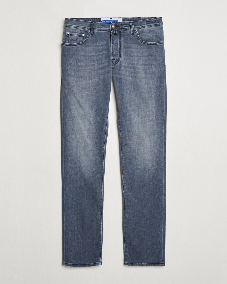 Homme | Jeans | Jacob Cohën | Bard Slim Fit Stretch Jeans Mid Grey