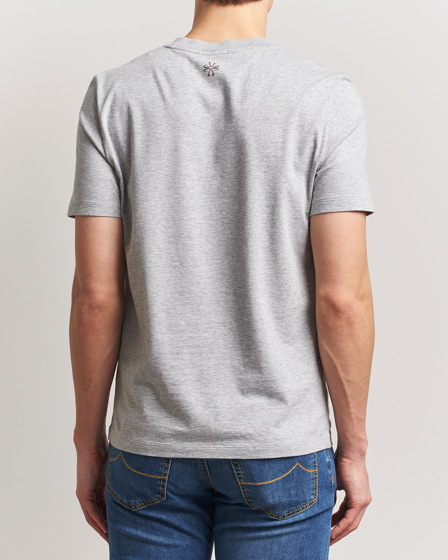 Heren | T-shirts | Jacob Cohën | Printed Cotton T-shirt Grey